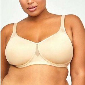 42C Size Nude Tan color Comfortably Cool Catherines No Wire Bra, New!